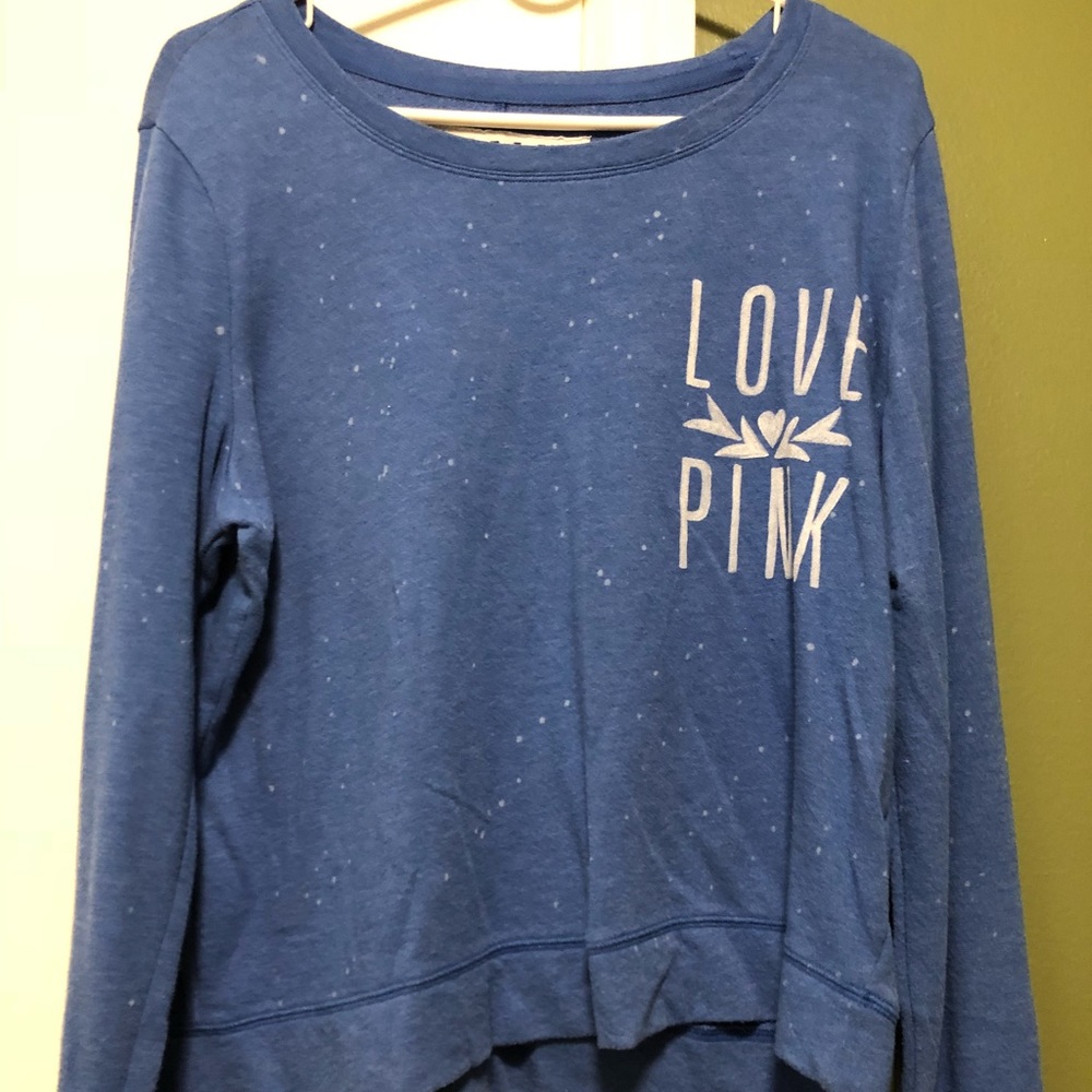 Medium Blue Love Pink VS Light Sweatshirt